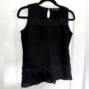 XS White House Black Market Lace Tank